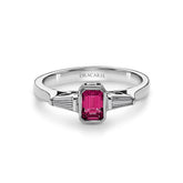 Pink Spinel & Diamond Ring - Dracakis Jewellers